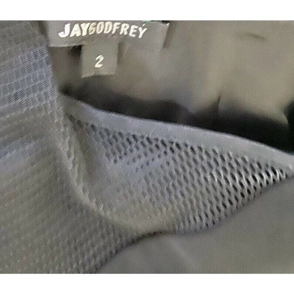 Jay Godfrey See Thru Sheer Detail Black Sheath Dress~2 - Picture 4 of 5